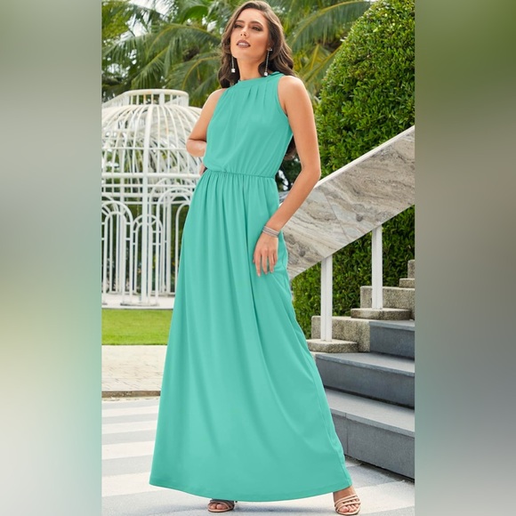 Turquoise Bridesmaid Dress - Picture 1 of 5